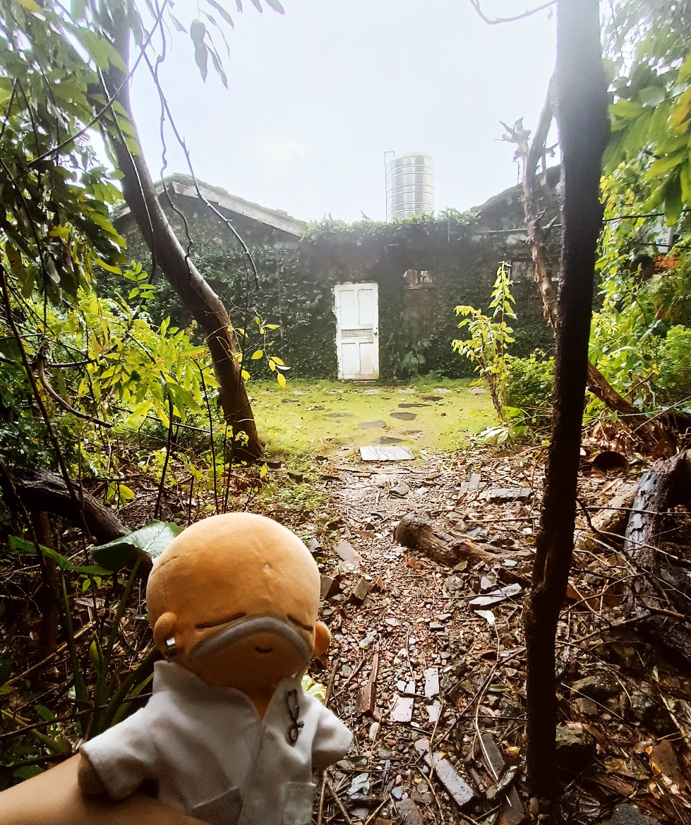 民雄鬼屋咖啡，嘉義農曆七月雨天情侶約會，老屋吃美味德式香腸鬆餅